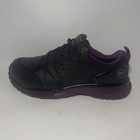 Women's Timberland Pro Reaxion Composite Toe Work Shoes 9, Black, A2174 - Picture 5 of 13